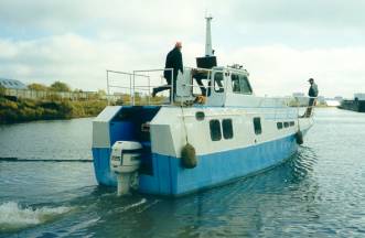 Константин на воде во время ходовых испытаний